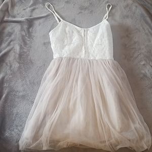 Lace and tulle dress